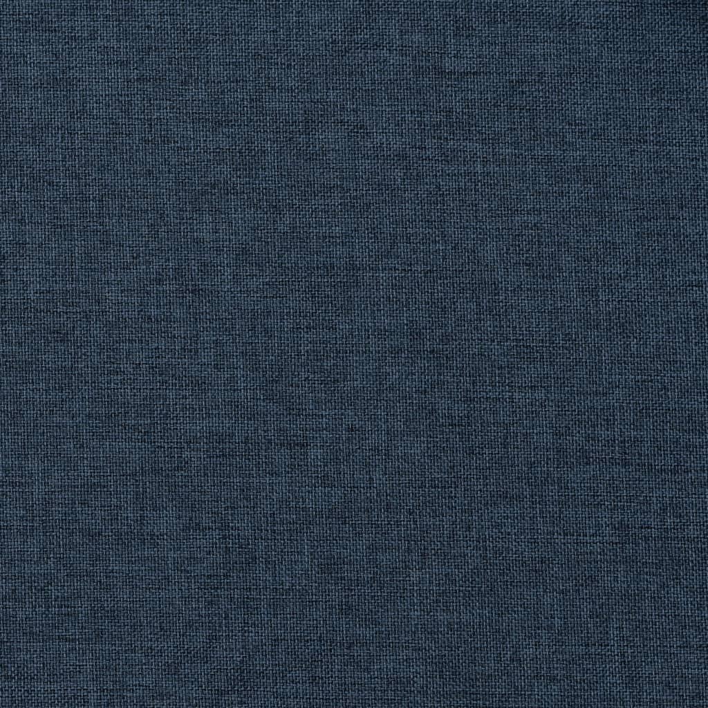 Gordijnen Linnen-Look Verduisterend Haken 2 St 140X175 Cm Blauw