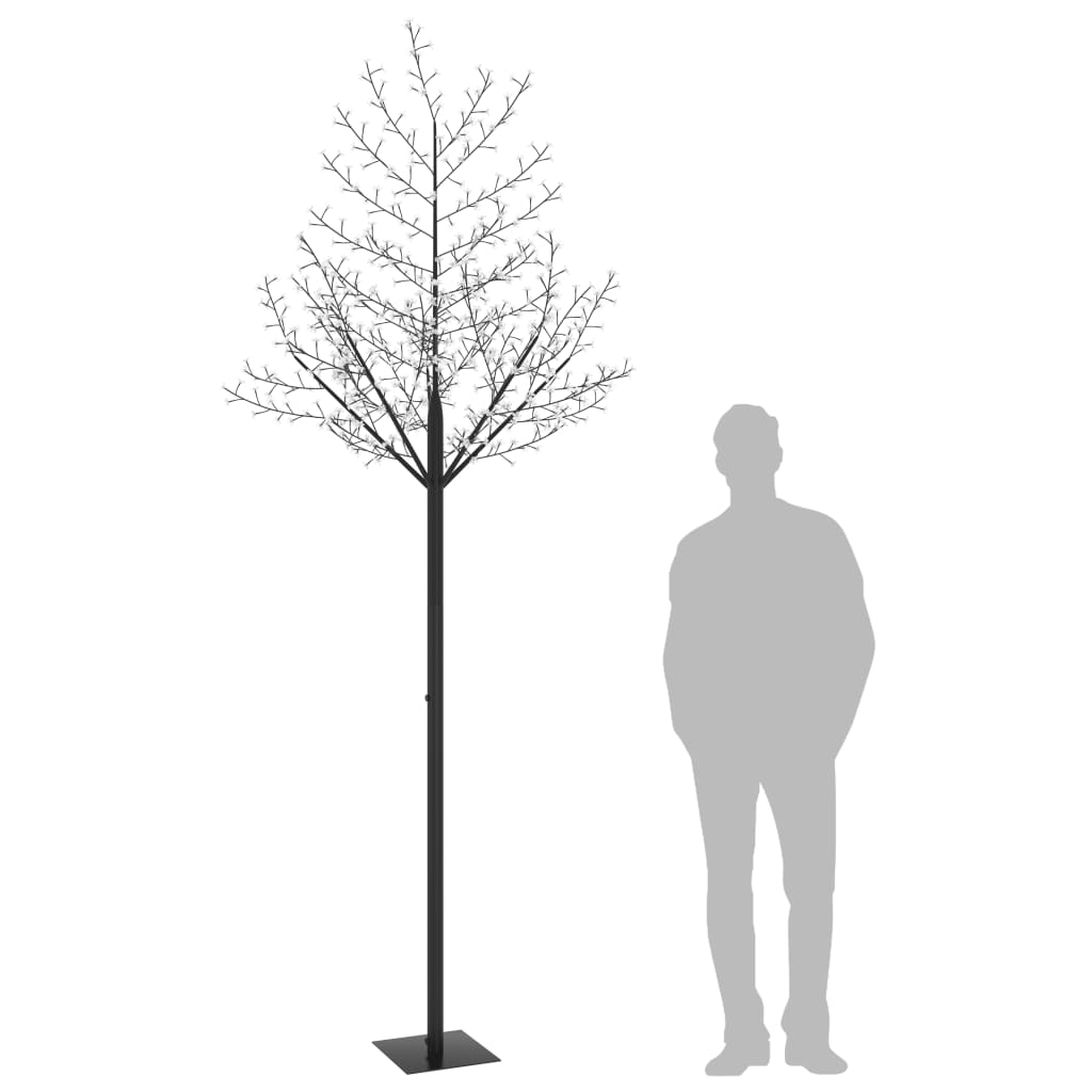 Kerstboom 600 Led's Koudwit Licht Kersenbloesem 300 Cm
