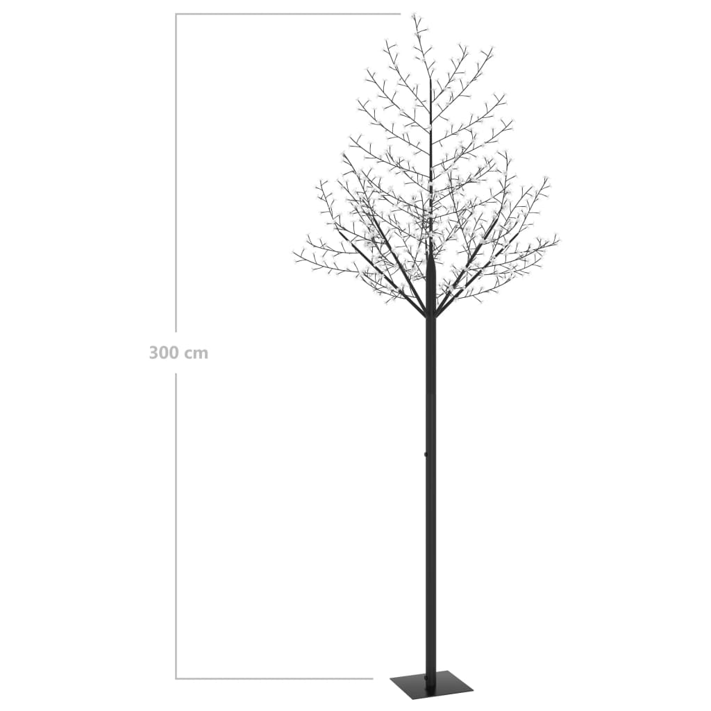 Kerstboom 600 Led's Koudwit Licht Kersenbloesem 300 Cm
