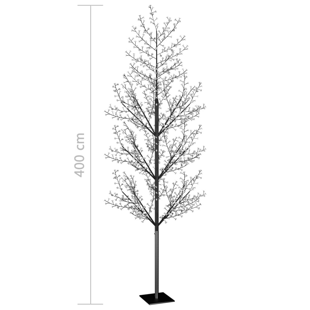 Kerstboom 1200 Led's Warmwit Licht Kersenbloesem 400 Cm