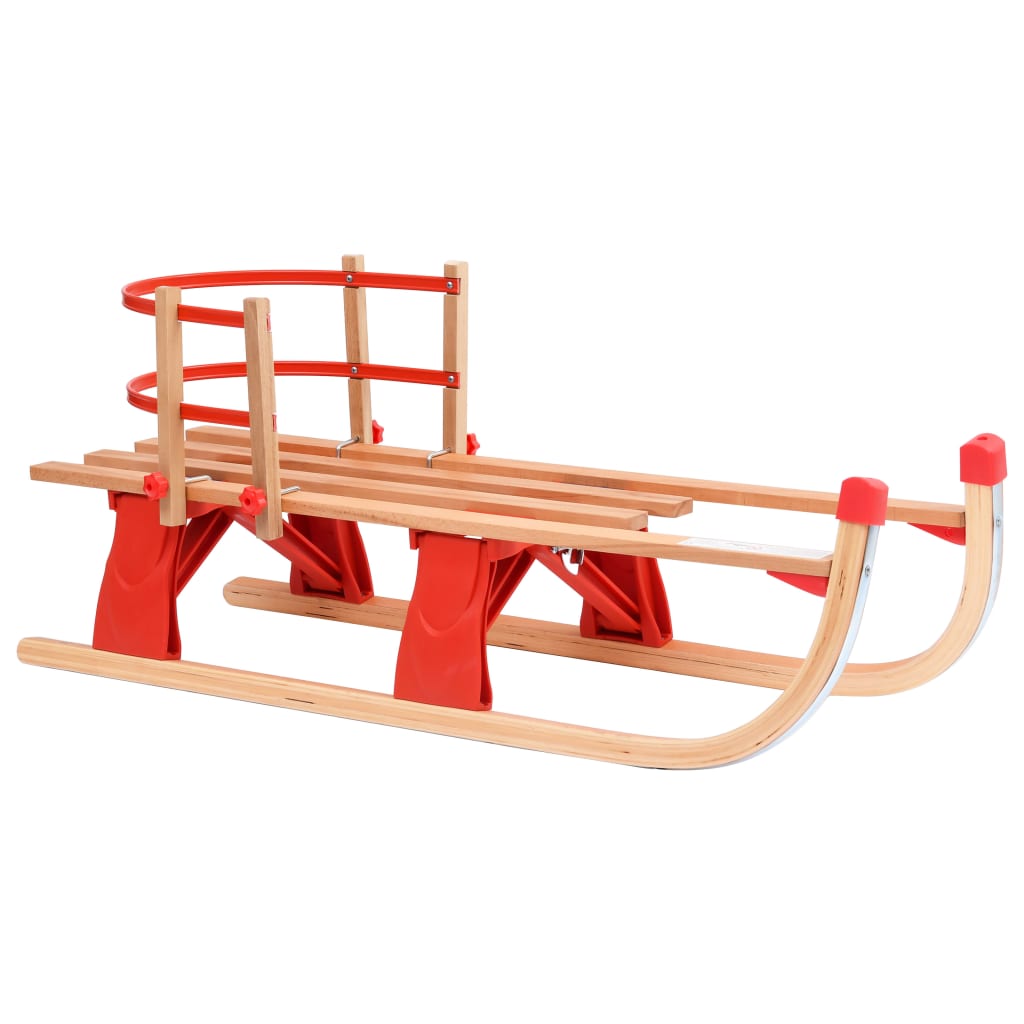 Sneeuwslee Met Rugleuning Inklapbaar 119 Cm Hout