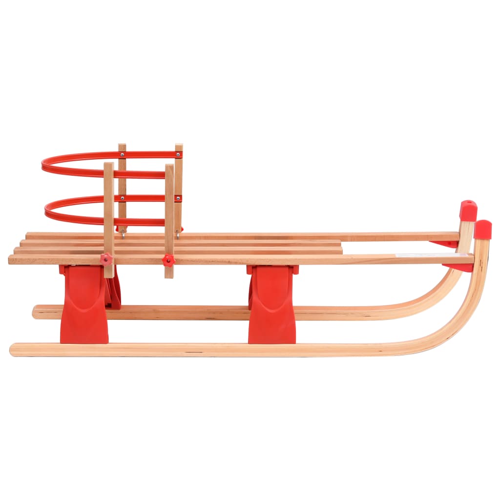 Sneeuwslee Met Rugleuning Inklapbaar 119 Cm Hout