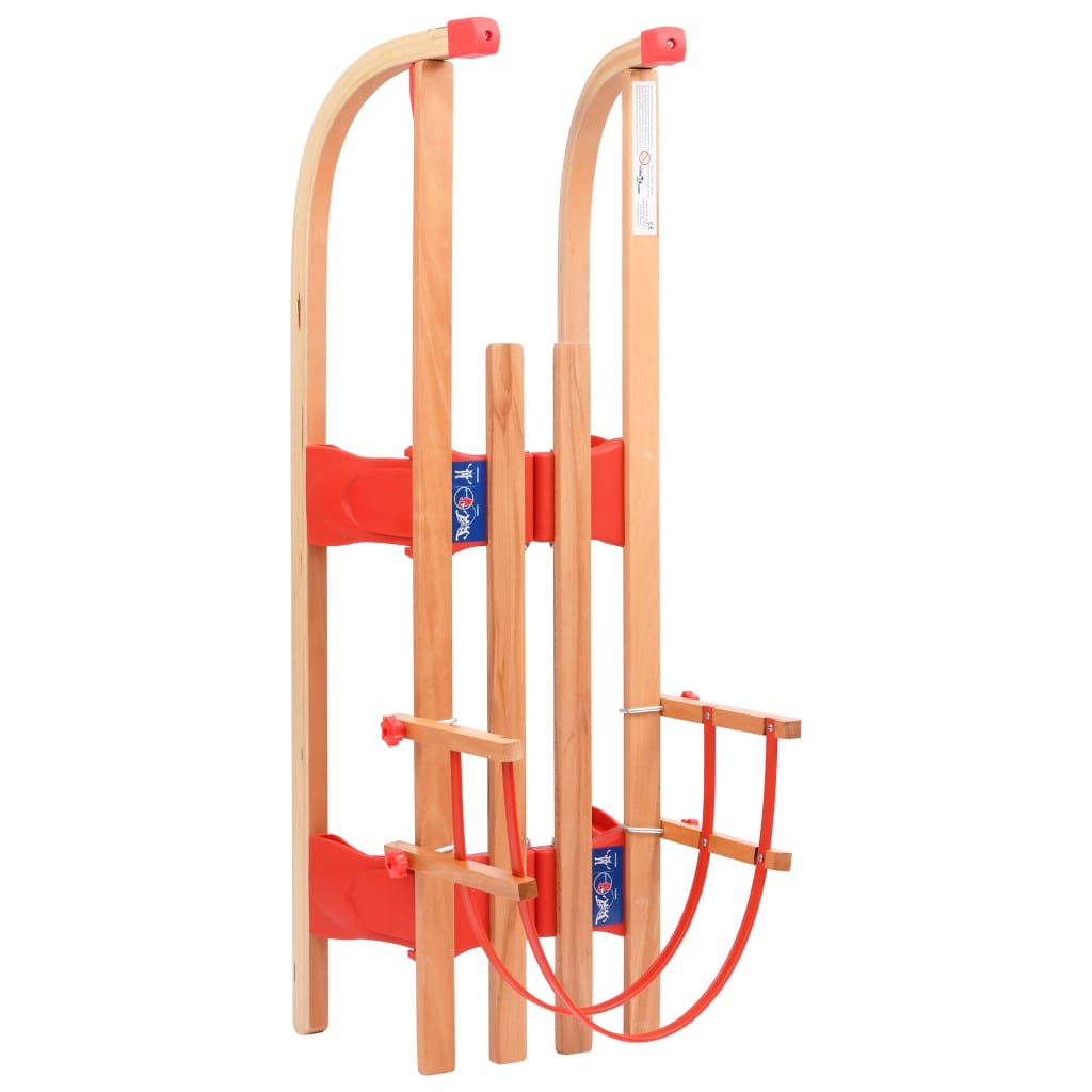 Sneeuwslee Met Rugleuning Inklapbaar 119 Cm Hout
