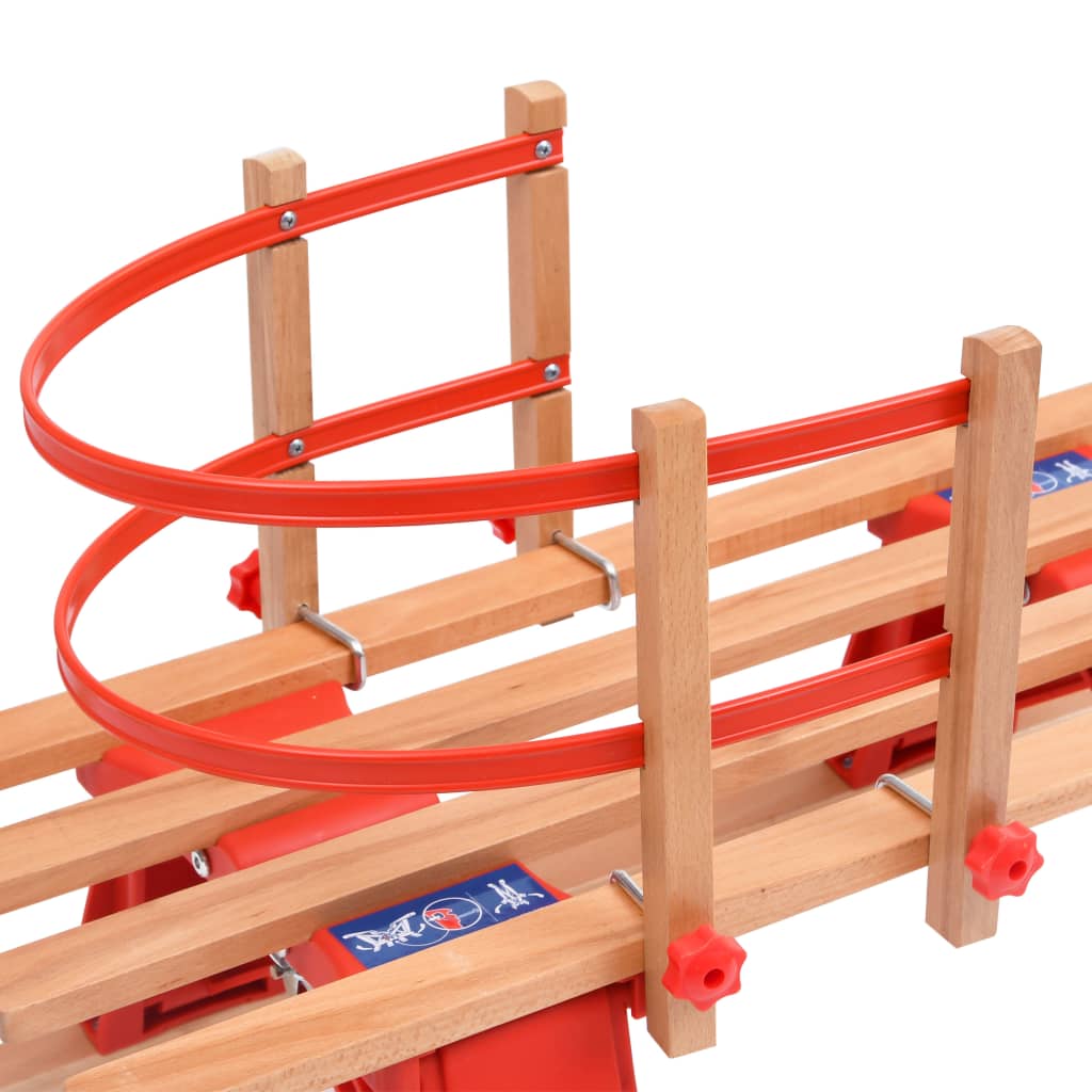 Sneeuwslee Met Rugleuning Inklapbaar 119 Cm Hout