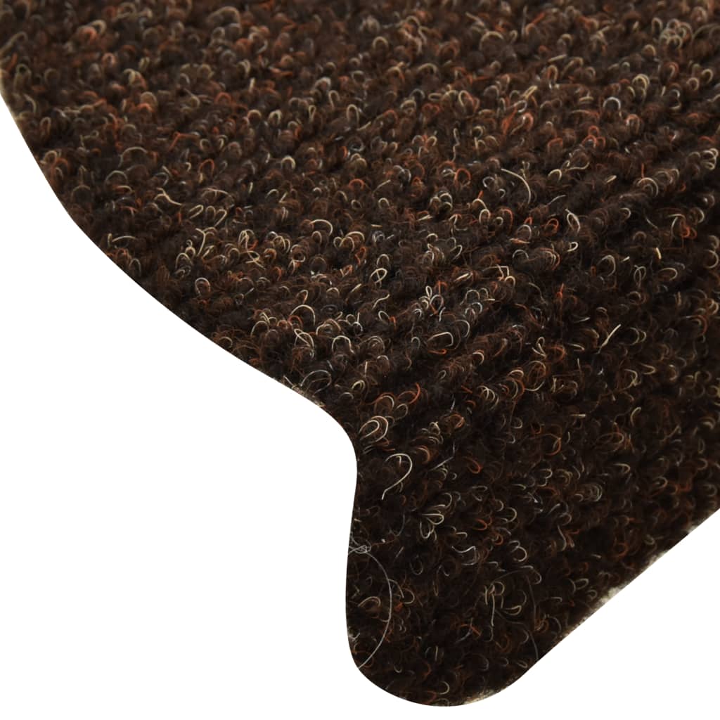 Trapmatten Zelfklevend 15 St 65X21X4 Cm Naaldvilt Bruin