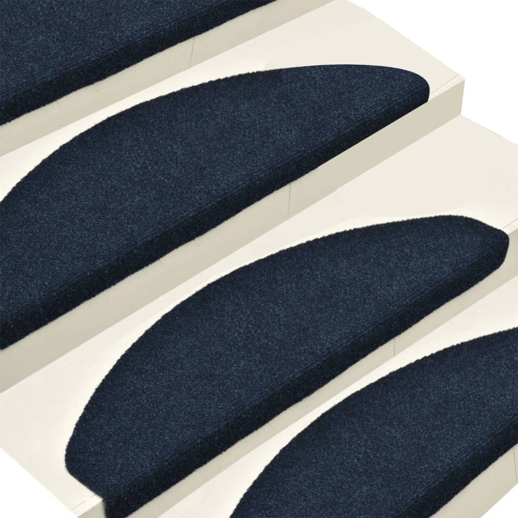 Trapmatten Zelfklevend 15 St 65X21X4 Cm Naaldvilt Marineblauw