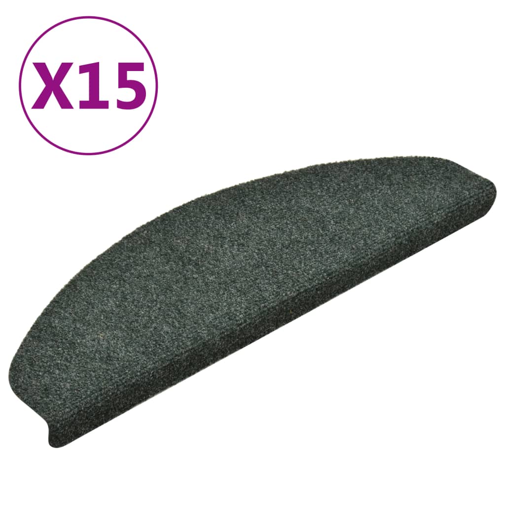 Trapmatten Zelfklevend 15 St 65X21X4 Cm Naaldvilt Groen