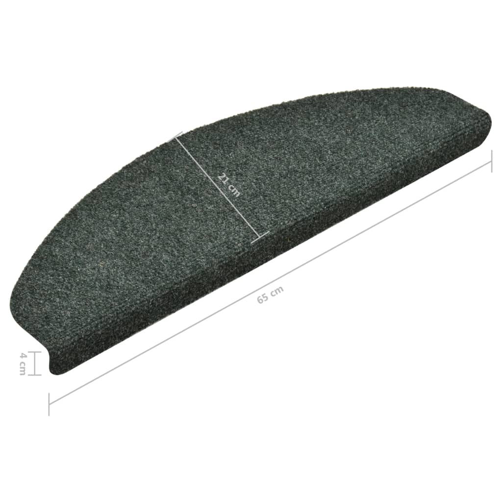 Trapmatten Zelfklevend 15 St 65X21X4 Cm Naaldvilt Groen