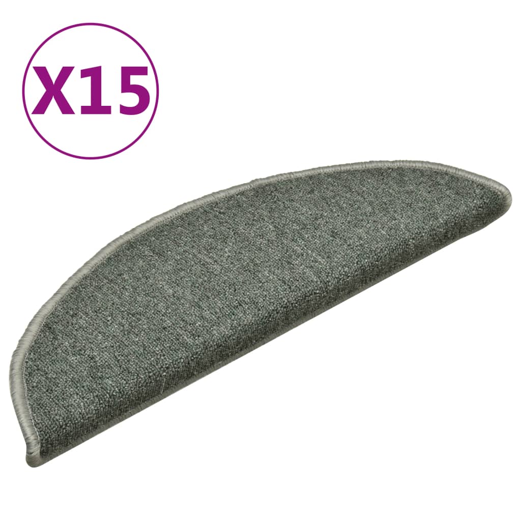 Trapmatten 15 St 56X17X3 Cm Donkergroen