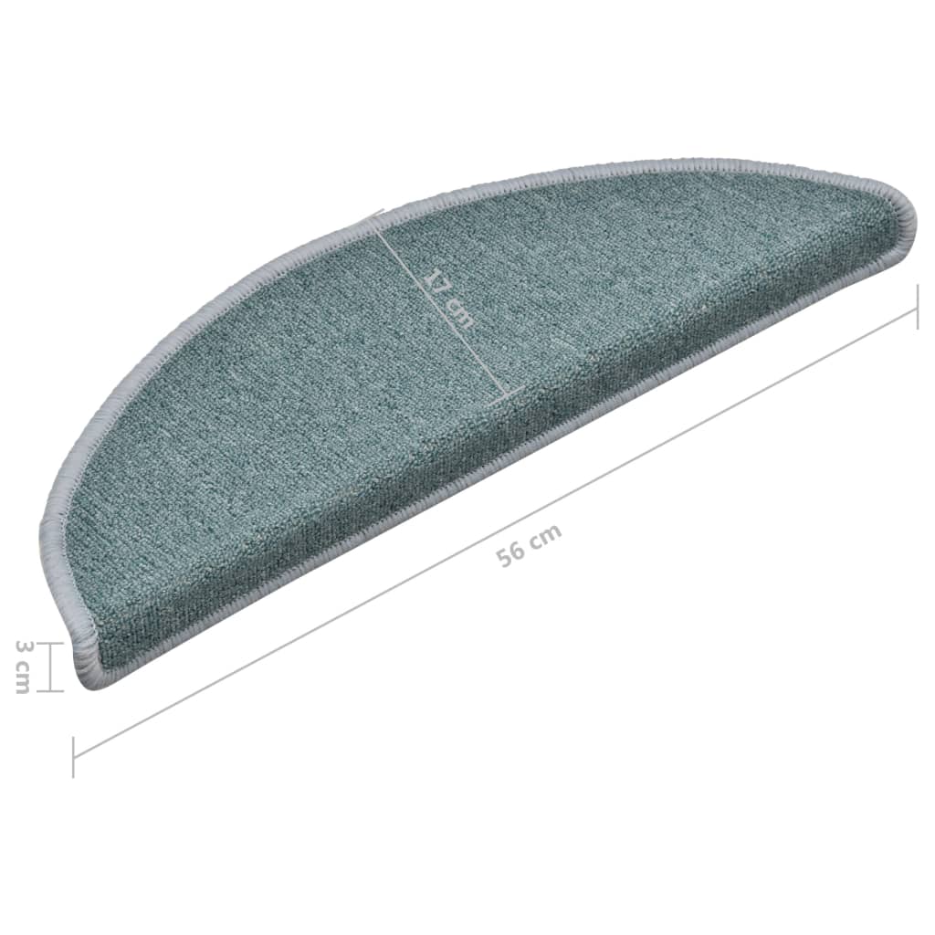 Trapmatten 15 St 56X17X3 Cm Blauw