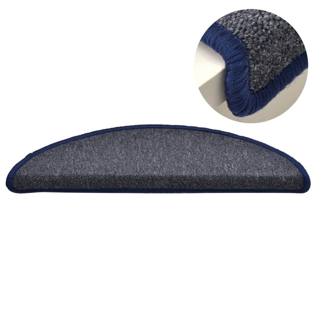 Trapmatten 15 St 65X24X4 Cm Donkergrijs En Blauw