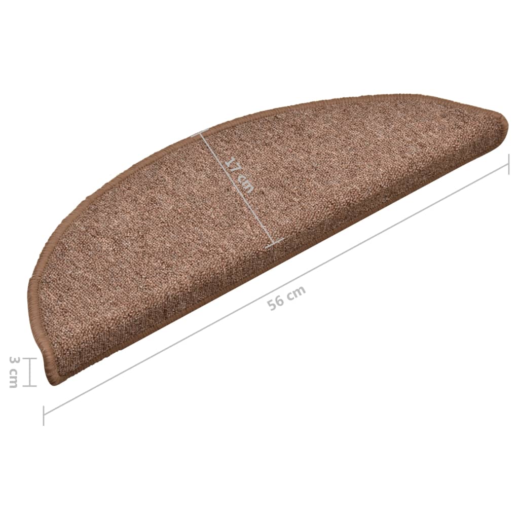 Trapmatten 15 St 56X17X3 Cm Bruin