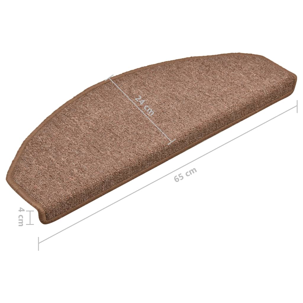 Trapmatten 15 St 65X24X4 Cm Bruin
