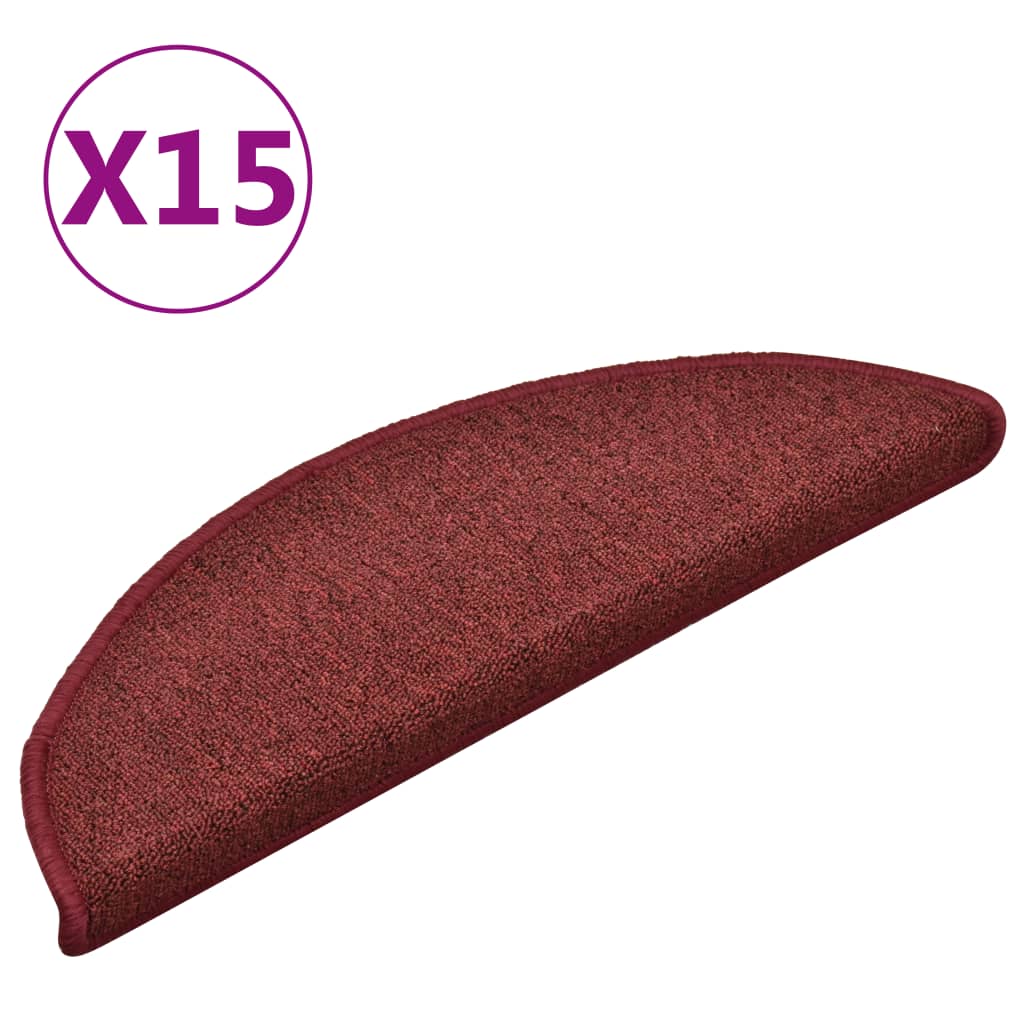 Trapmatten 15 St 56X17X3 Cm Rood