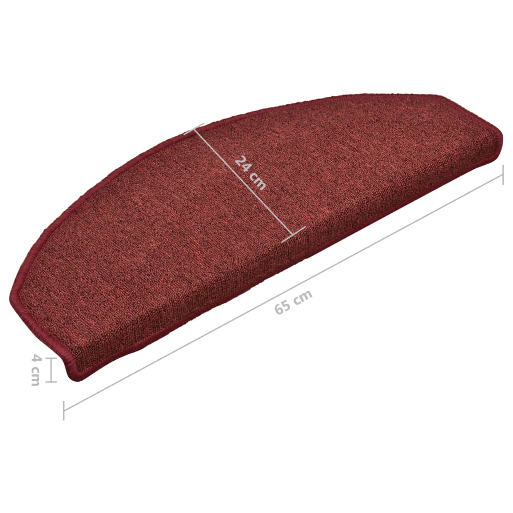 Trapmatten 15 St 65X24X4 Cm Rood