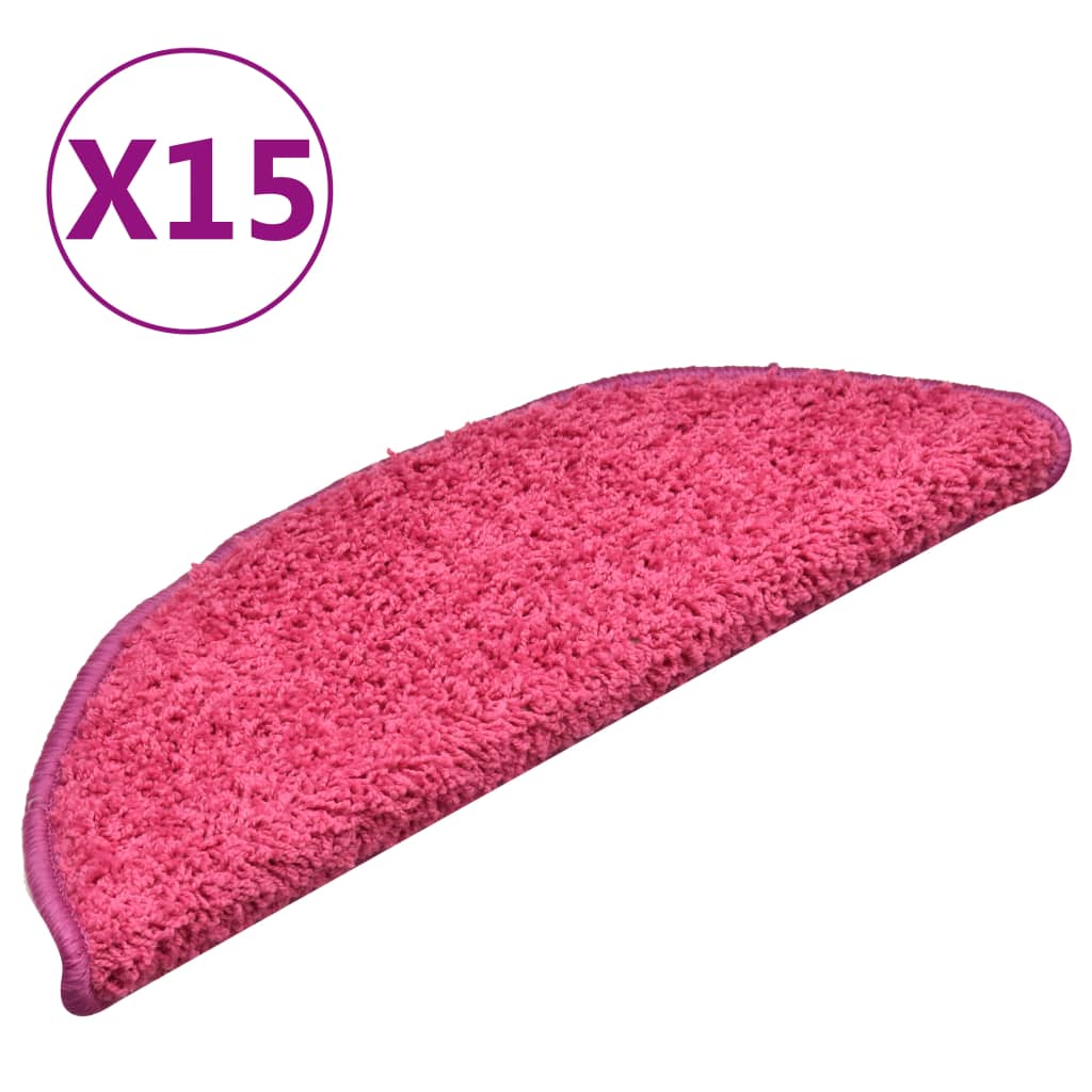 Trapmatten 15 St 56X17X3 Cm Roze