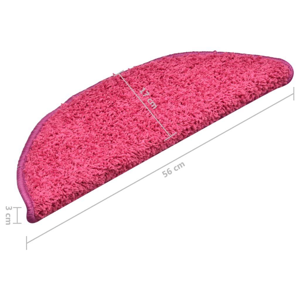 Trapmatten 15 St 56X17X3 Cm Roze