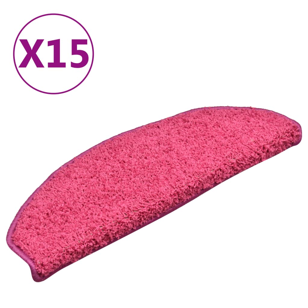 Trapmatten 15 St 65X21X4 Cm Roze