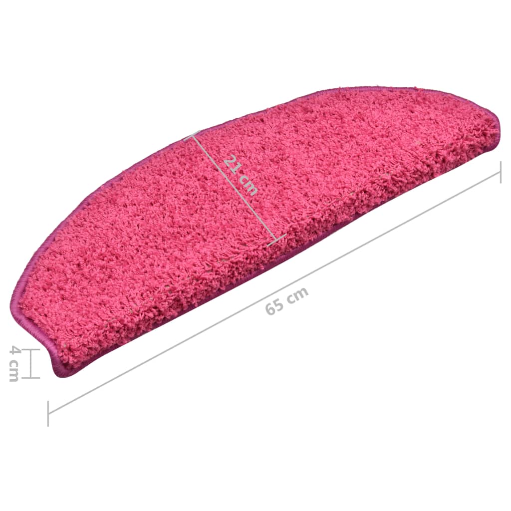 Trapmatten 15 St 65X21X4 Cm Roze