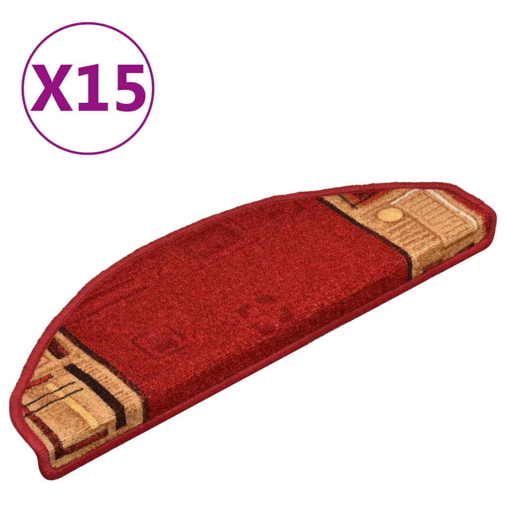 Trapmatten Zelfklevend 15 St 65X21X4 Cm Rood