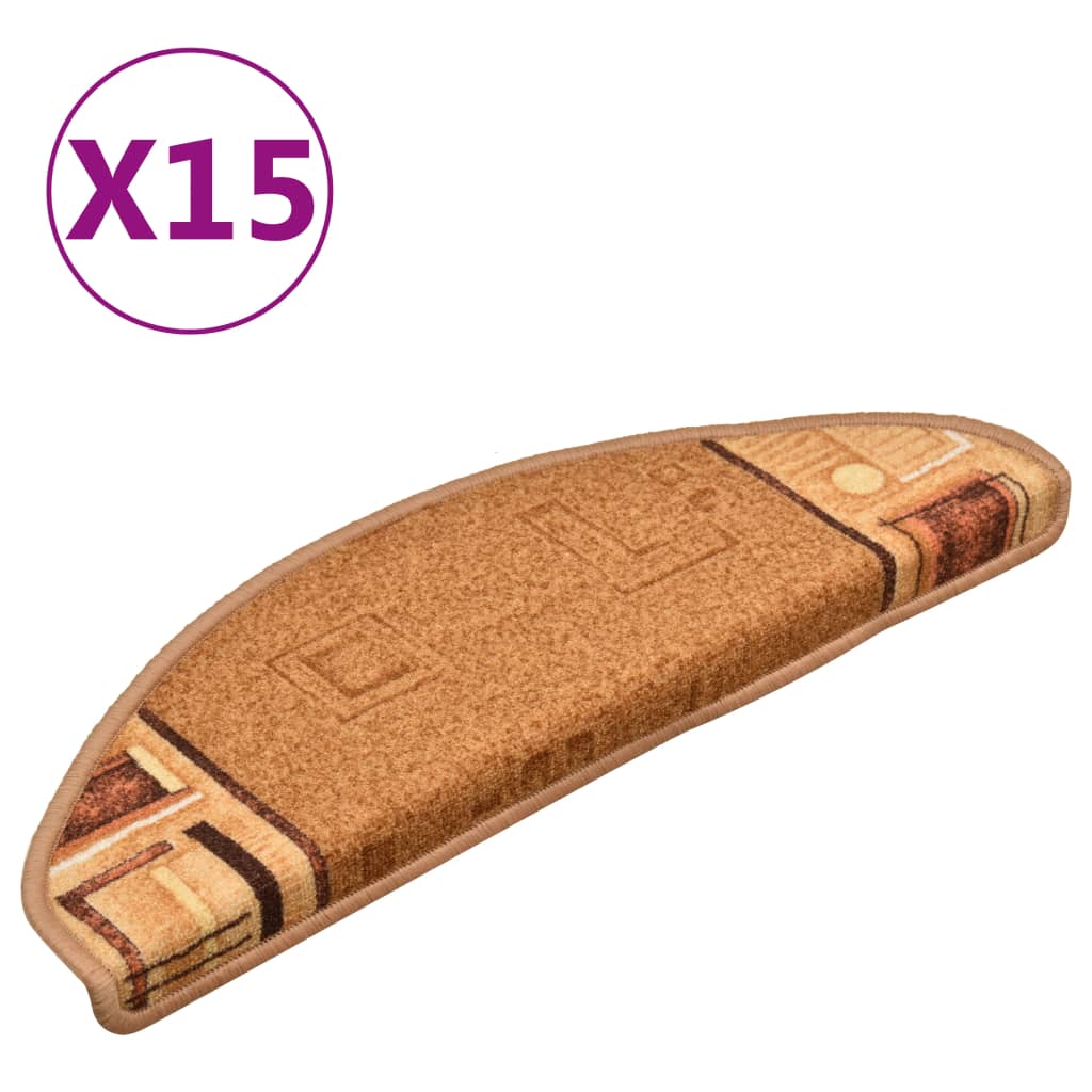 Trapmatten Zelfklevend 15 St 65X21X4 Cm Beige
