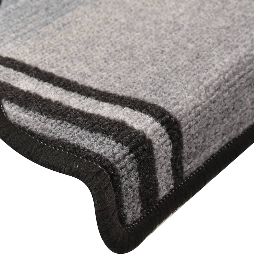 Trapmatten Zelfklevend 15 St 65X21X4 Cm Zwart En Grijs