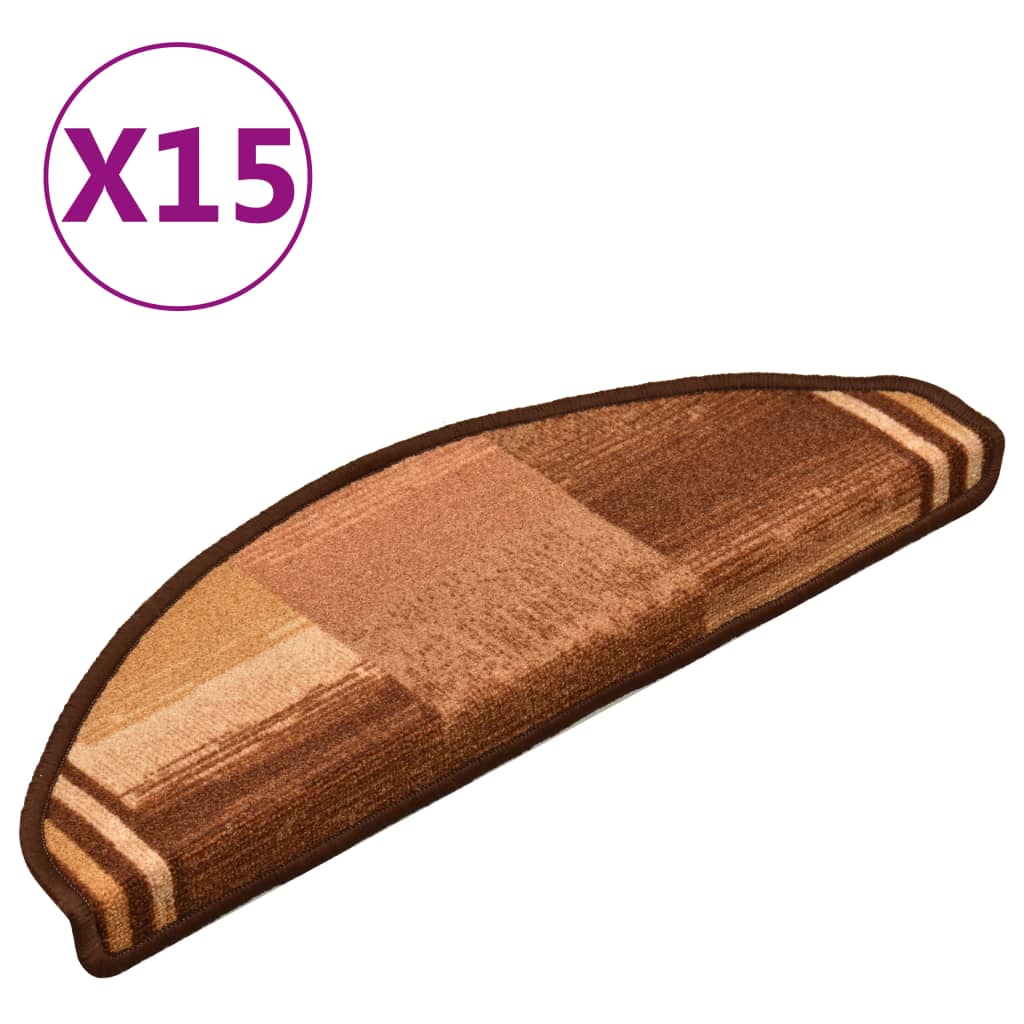 Trapmatten Zelfklevend 15 St 65X21X4 Cm Bruin