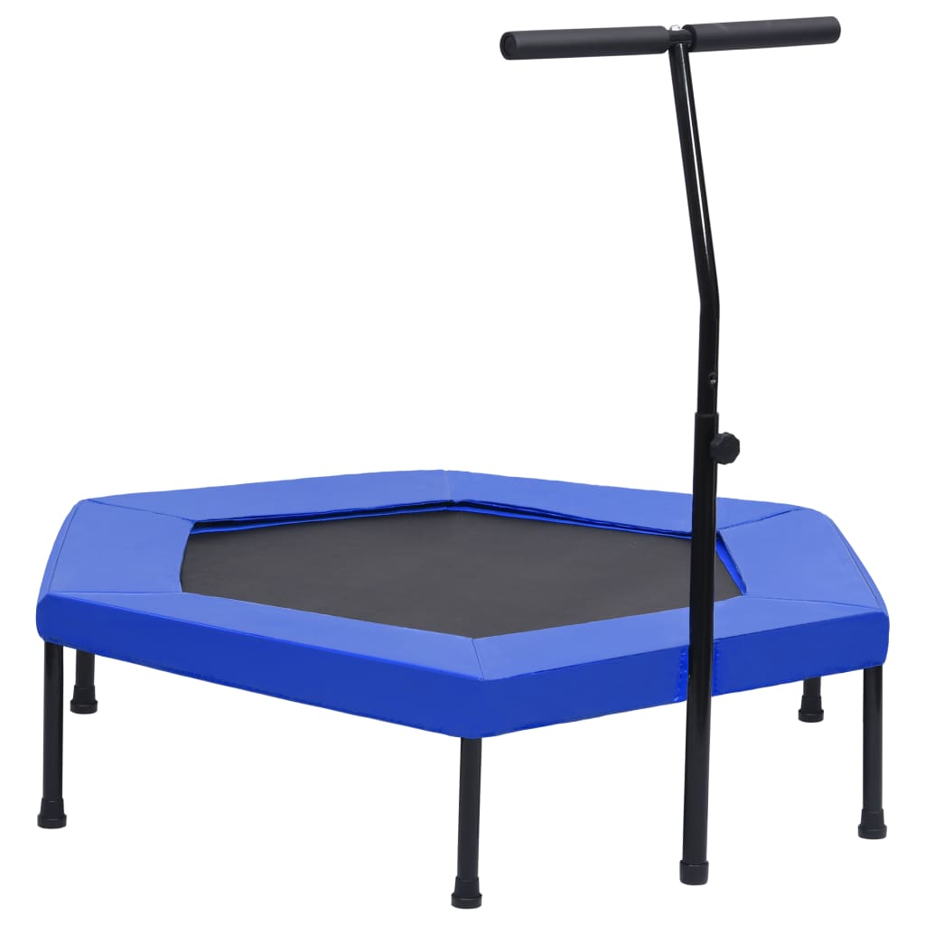 Fitnesstrampoline Met Handgreep Veiligheidsmat Zeshoekig 122 Cm