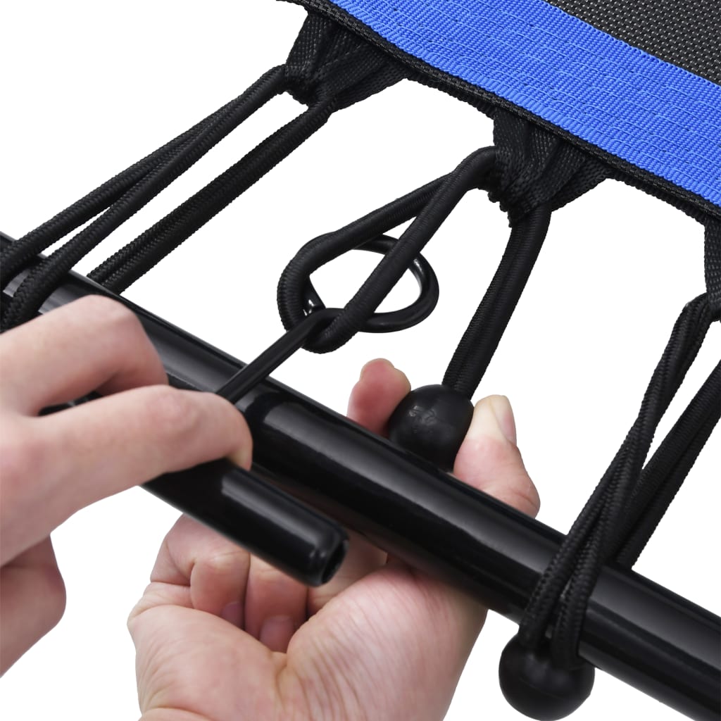 Fitnesstrampoline Met Handgreep Veiligheidsmat Zeshoekig 122 Cm