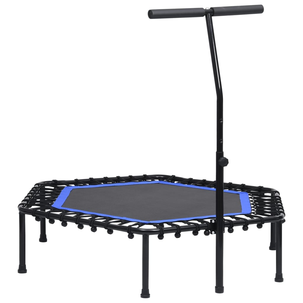 Fitnesstrampoline Met Handgreep Veiligheidsmat Zeshoekig 122 Cm