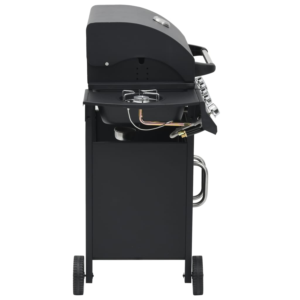 Gasbarbecue 4+1 Kookzone Staal Zwart