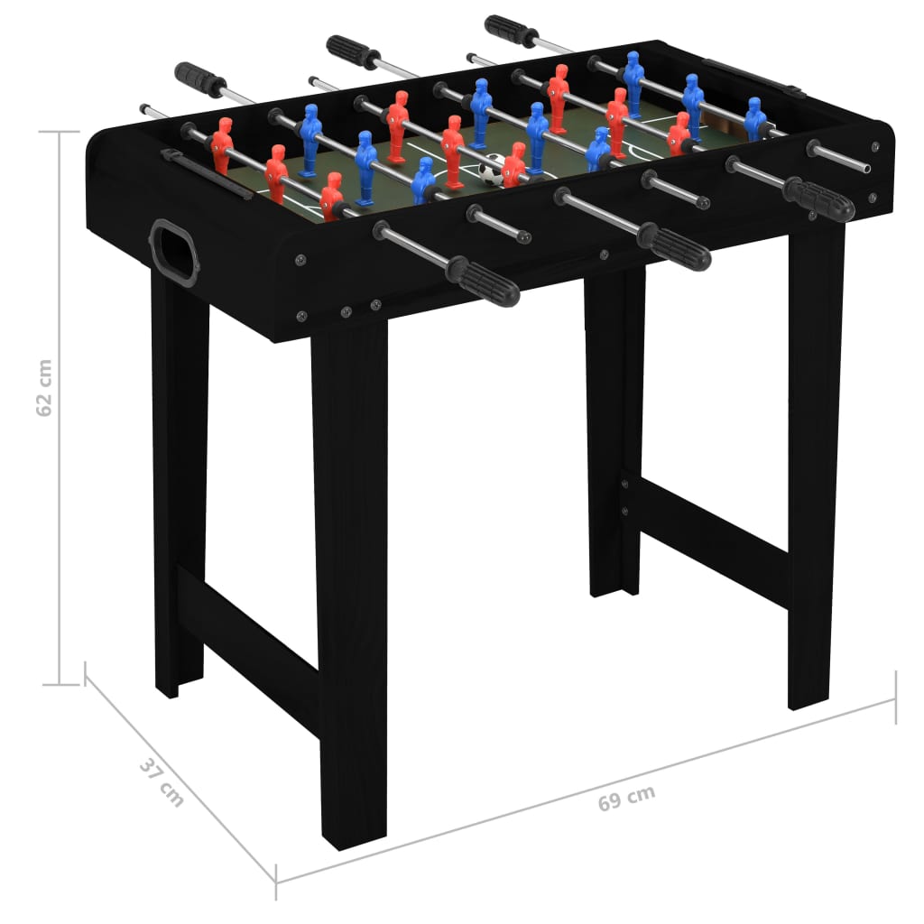 Minivoetbaltafel 69X37X62 Cm Zwart