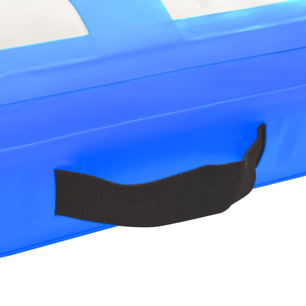 Gymnastiekmat Met Pomp Opblaasbaar 60X100X20 Cm Pvc Blauw