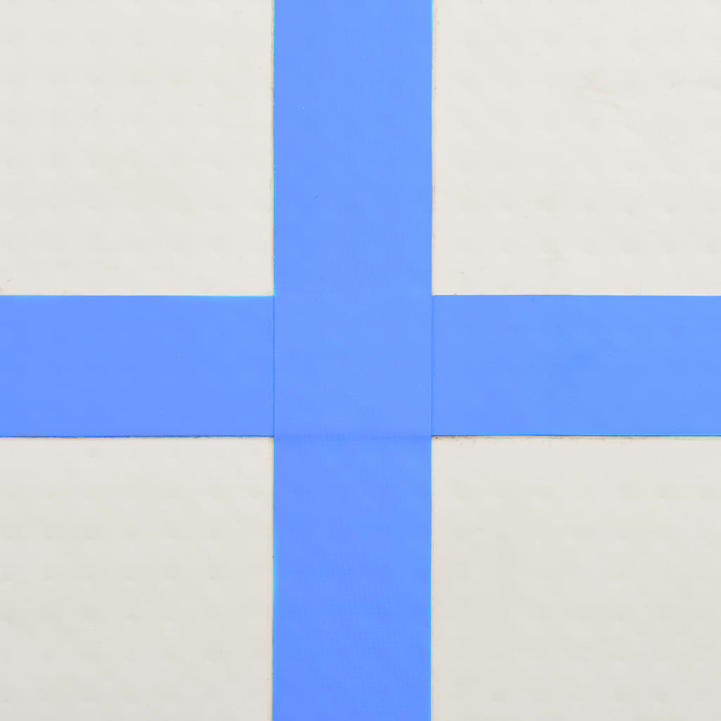 Gymnastiekmat Met Pomp Opblaasbaar 60X100X20 Cm Pvc Blauw