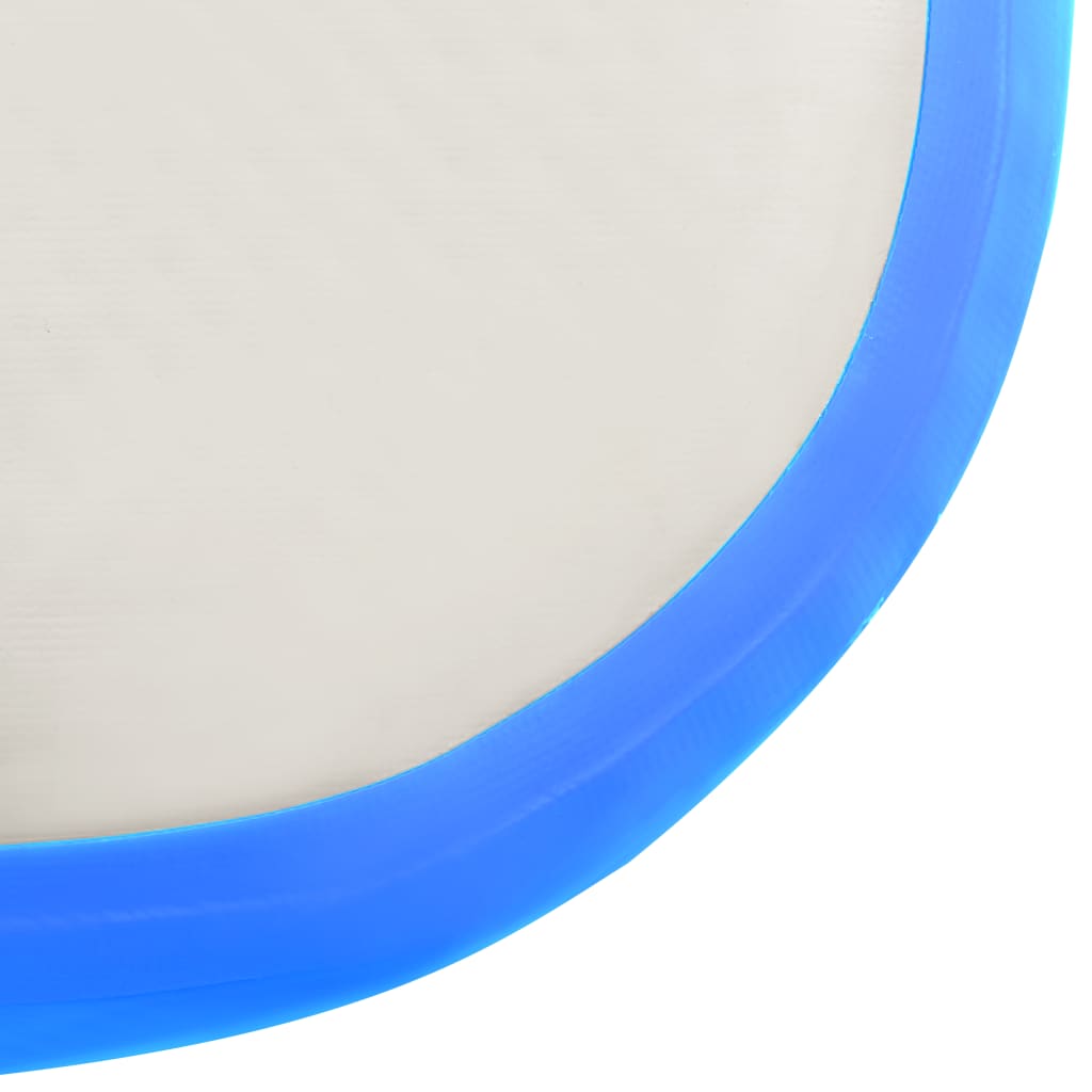 Gymnastiekmat Met Pomp Opblaasbaar 60X100X20 Cm Pvc Blauw