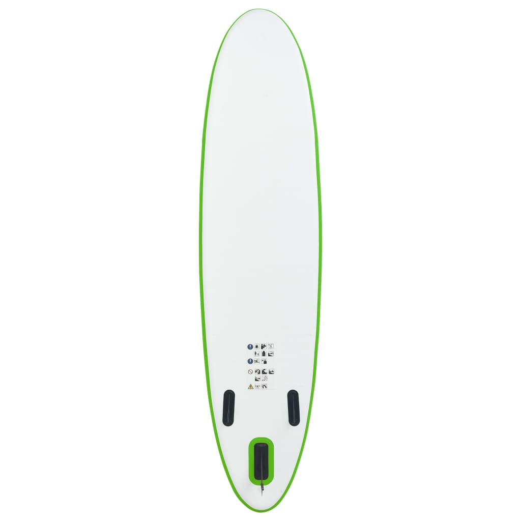 Stand-Up Paddleboard Opblaasbaar Groen En Wit