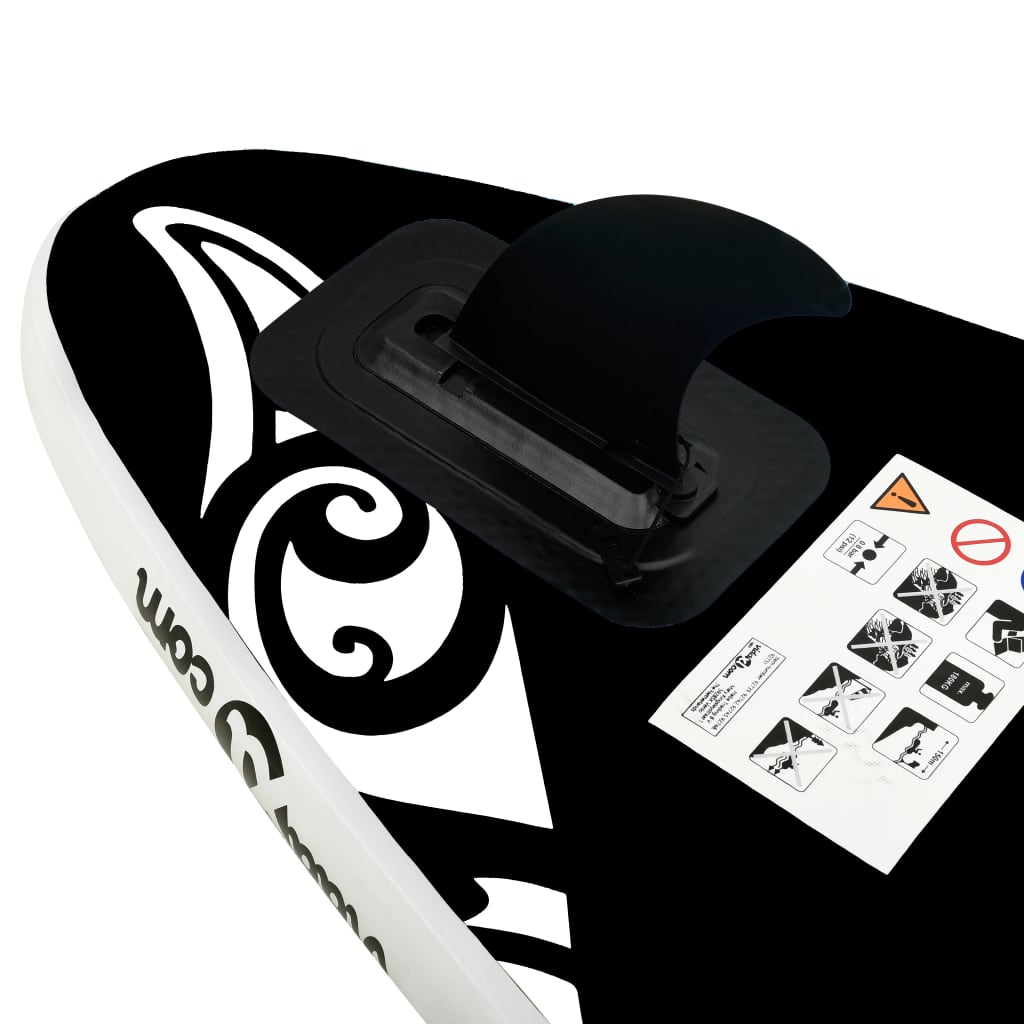 Stand Up Paddleboardset Opblaasbaar 366X76X15 Cm Zwart