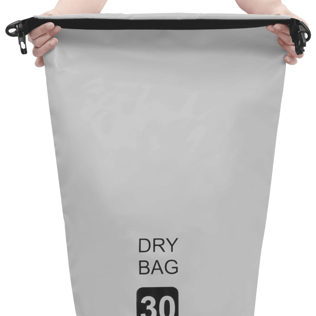 Drybag 30 L Pvc Grijs