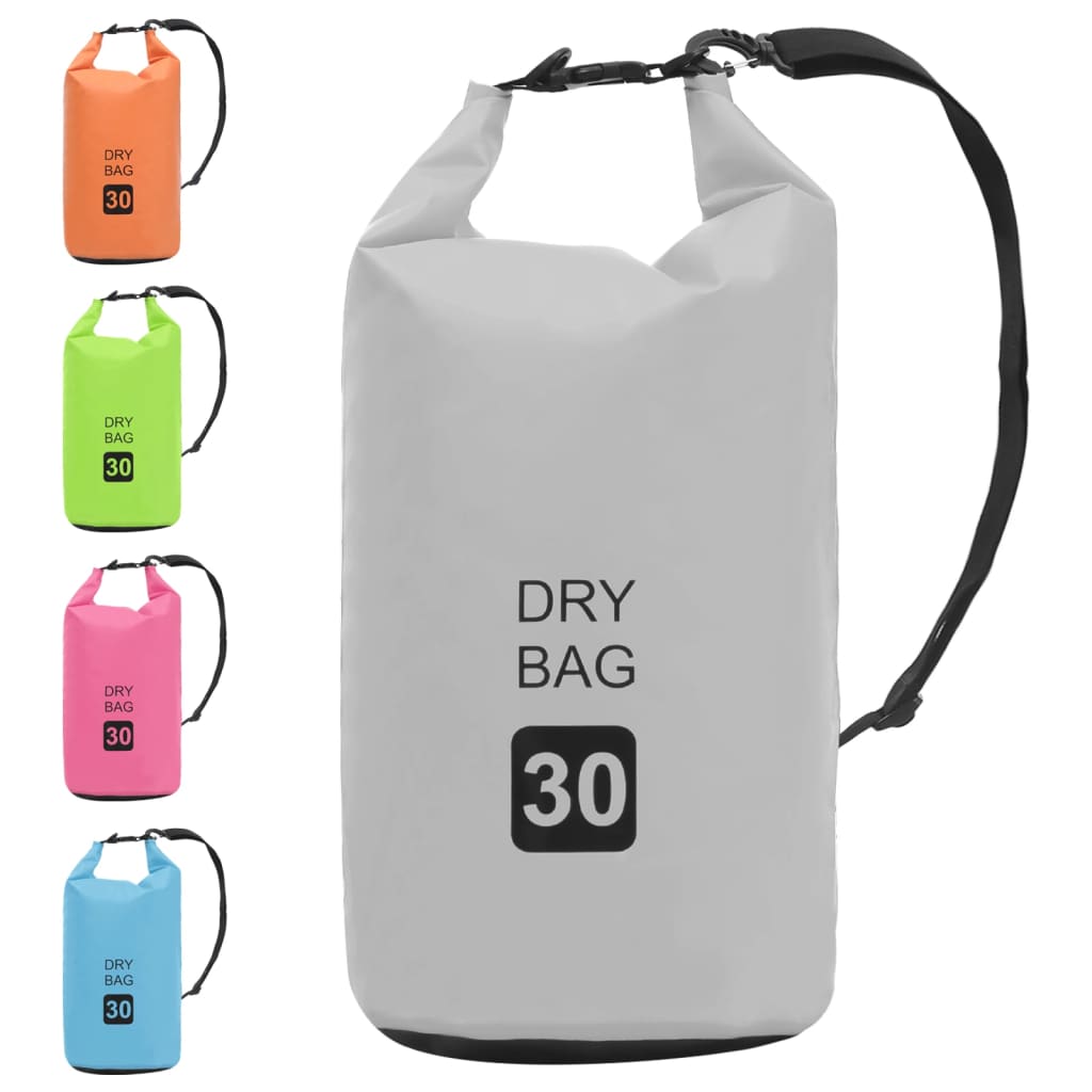 Drybag 30 L Pvc Grijs
