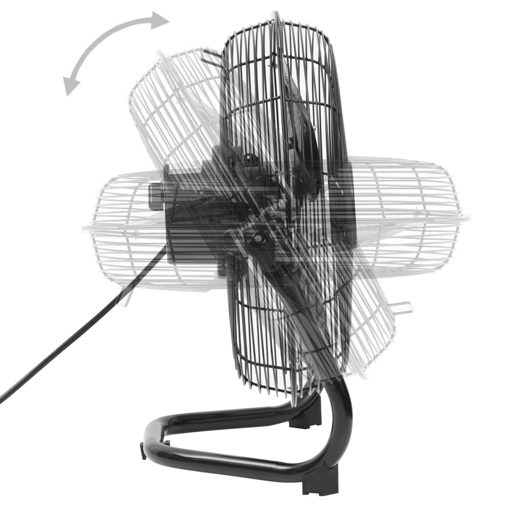Vloerventilator 3 Snelheden 100 W 55 Cm Zwart