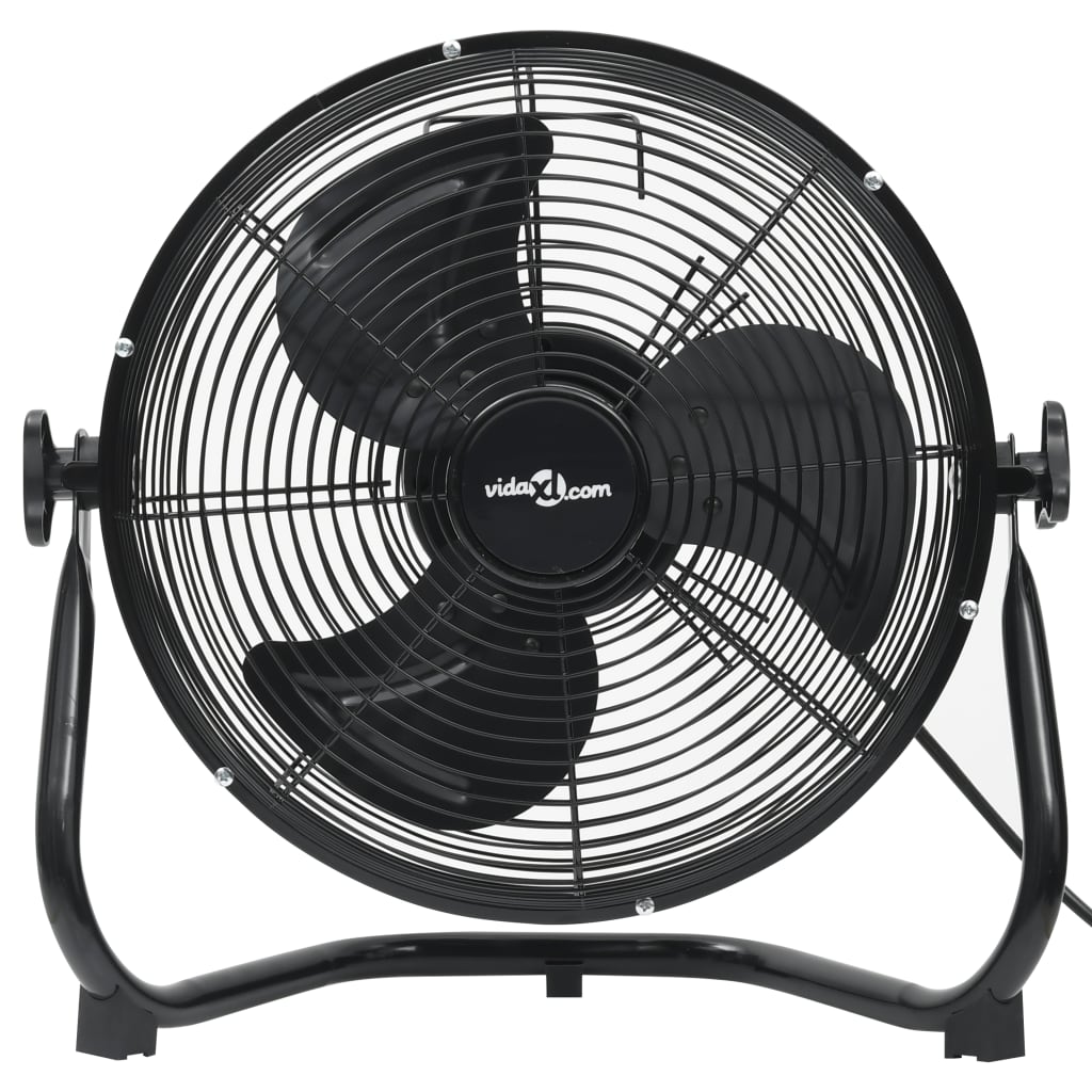 Vloerventilator 3 Snelheden 120 W 60 Cm Zwart