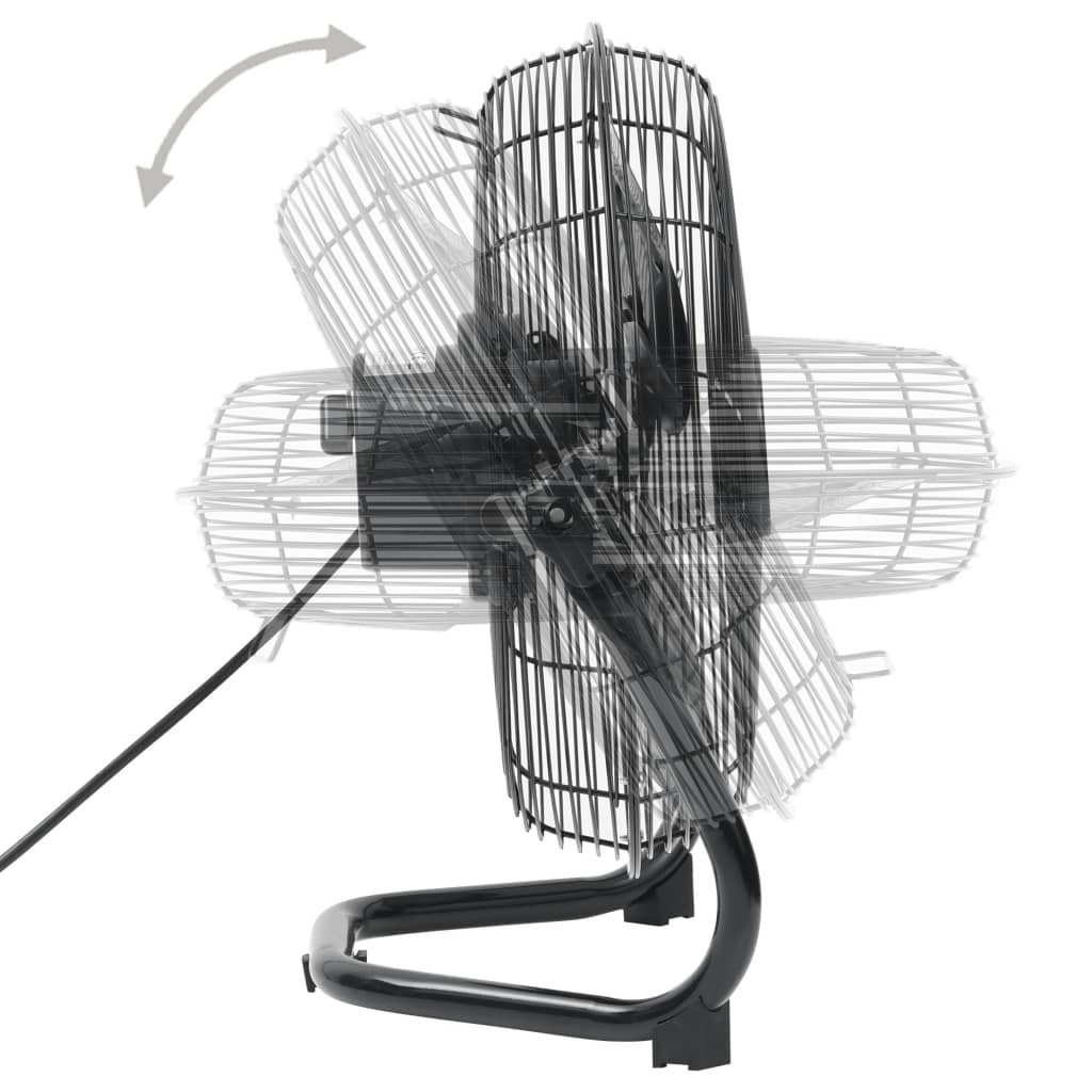 Vloerventilator 3 Snelheden 120 W 60 Cm Zwart
