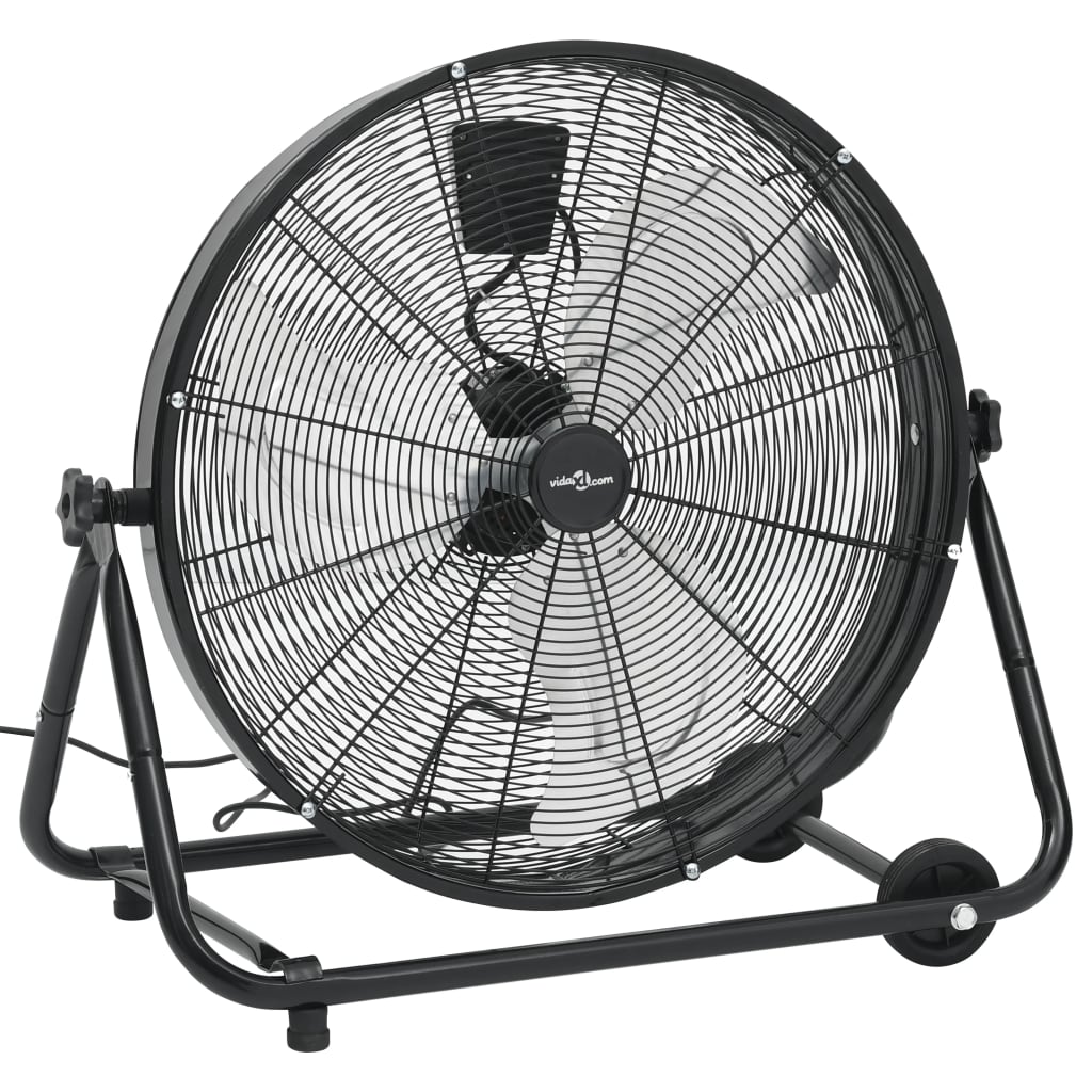 Trommelventilator Industrieel 180 W 60 Cm Zwart