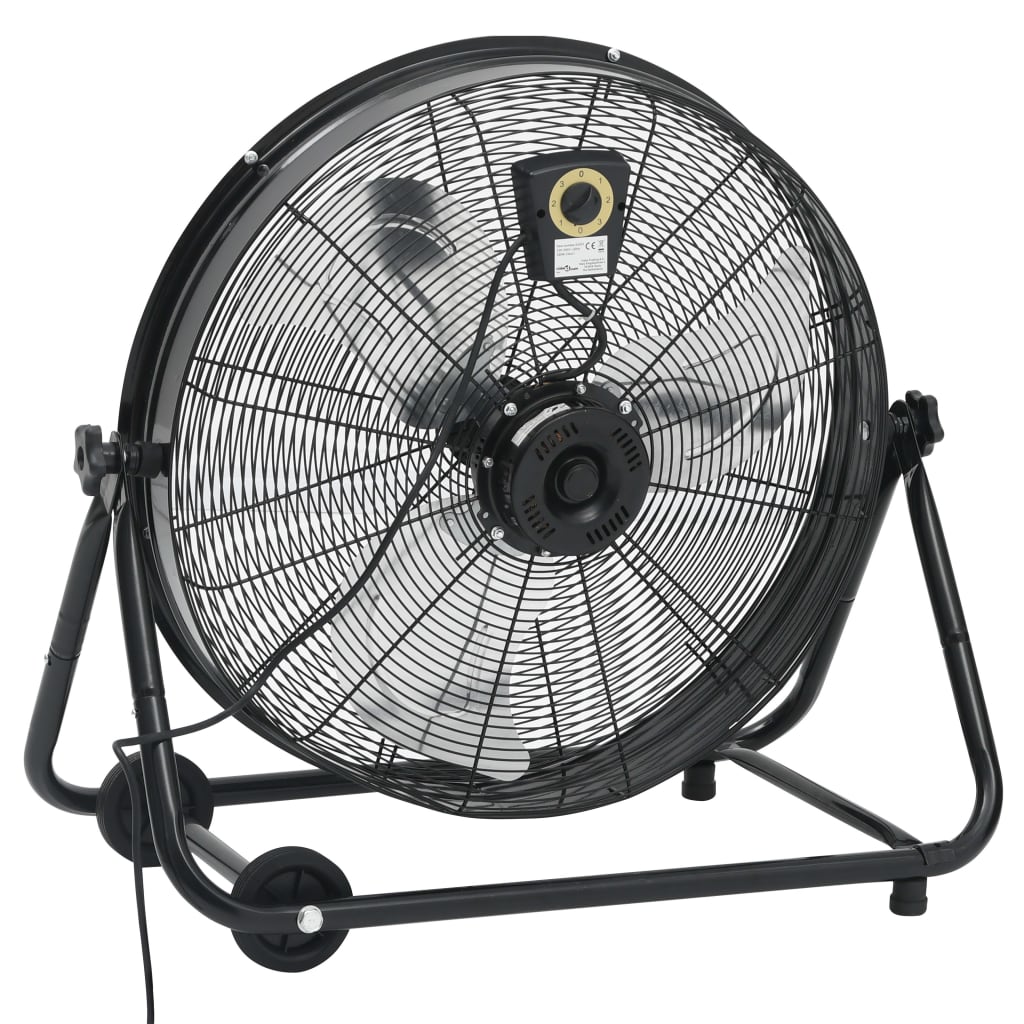 Trommelventilator Industrieel 180 W 60 Cm Zwart