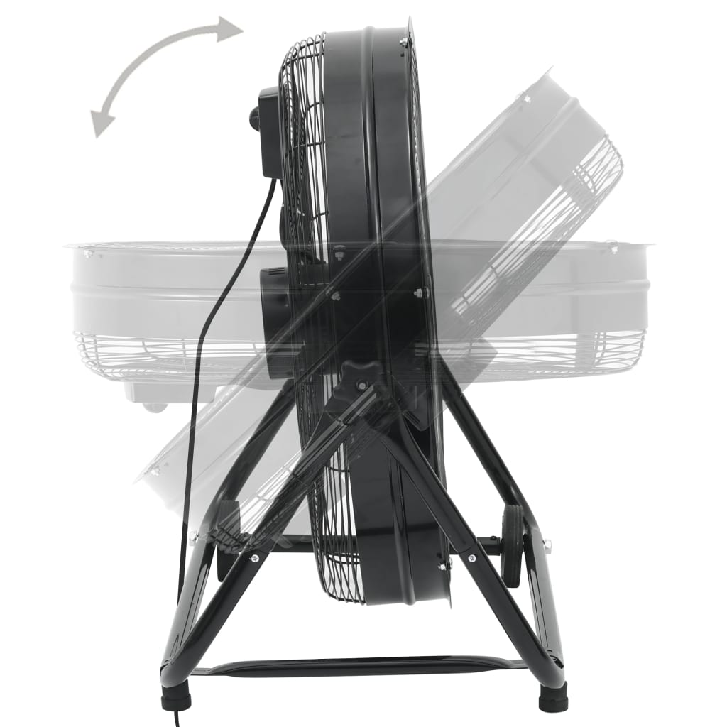 Trommelventilator Industrieel 180 W 60 Cm Zwart