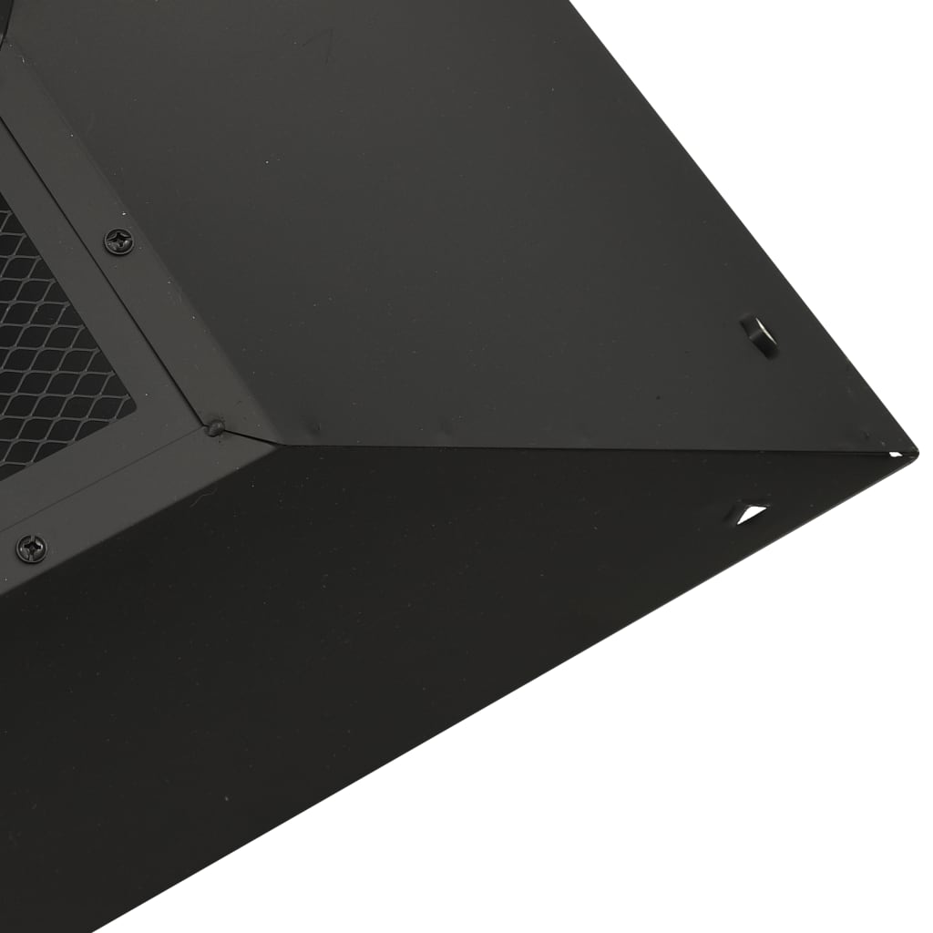 Vuurplaats En Barbecue 2-In-1 Met Pook 46,5X46,5X37 Cm Staal