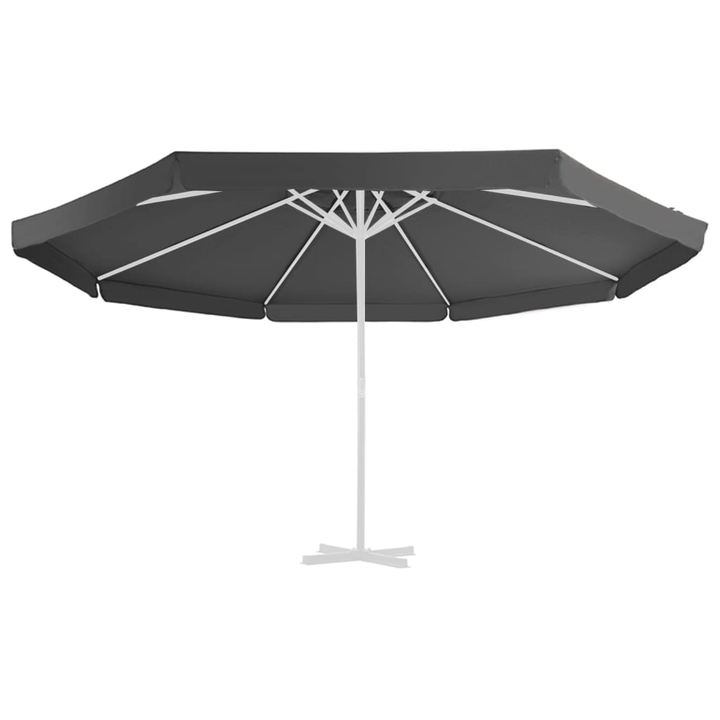 Vervangingsdoek Voor Parasol 500 Cm Antracietkleurig