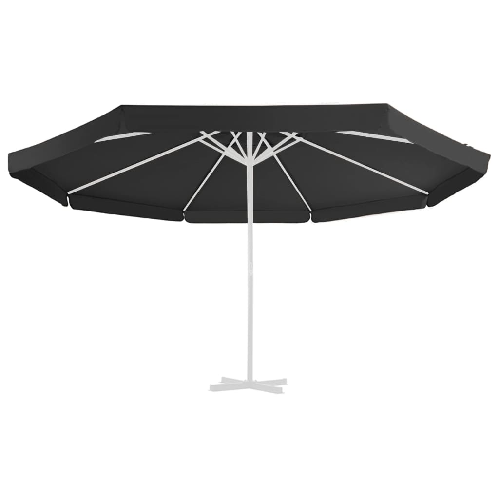 Vervangingsdoek Voor Parasol 500 Cm Zwart