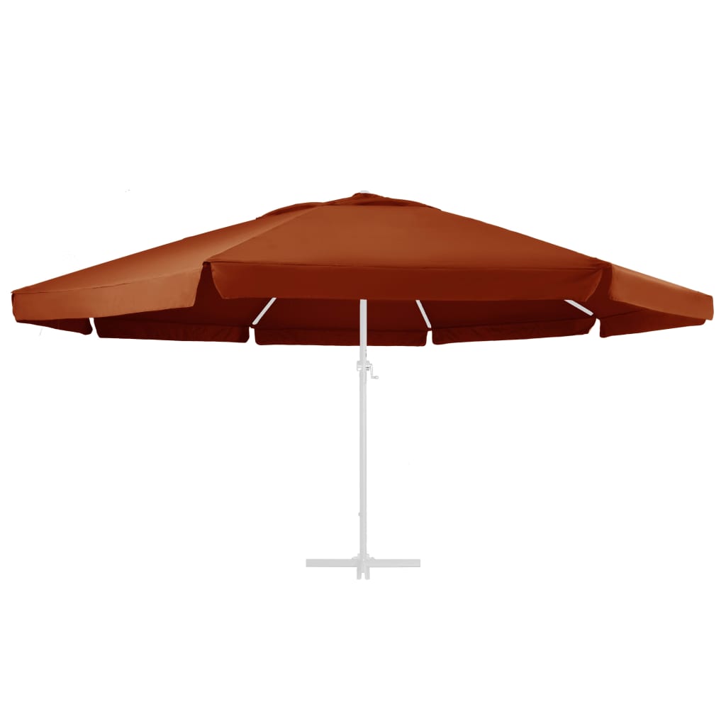 Vervangingsdoek Voor Parasol 600 Cm Terracottakleurig