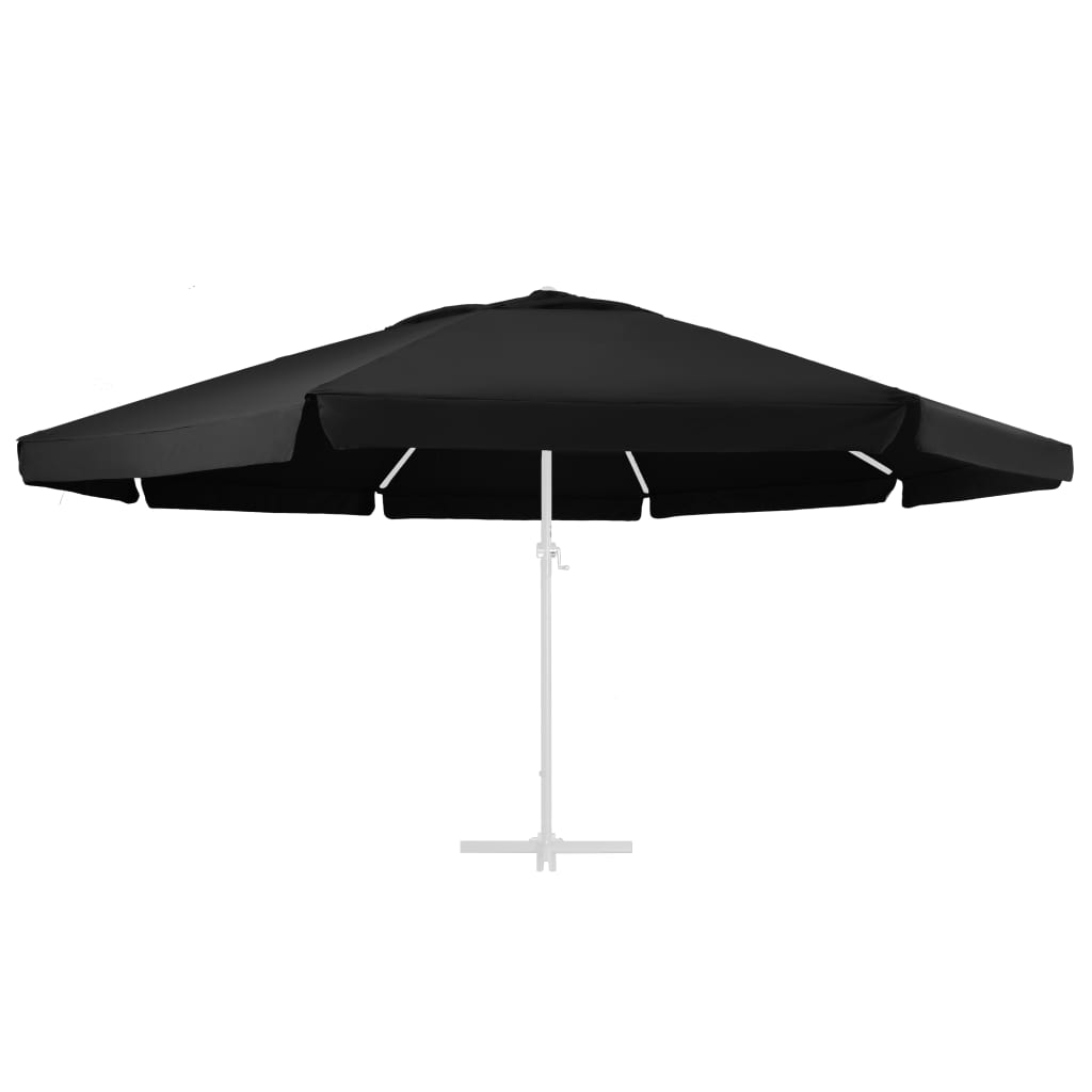 Vervangingsdoek Voor Parasol 600 Cm Zwart